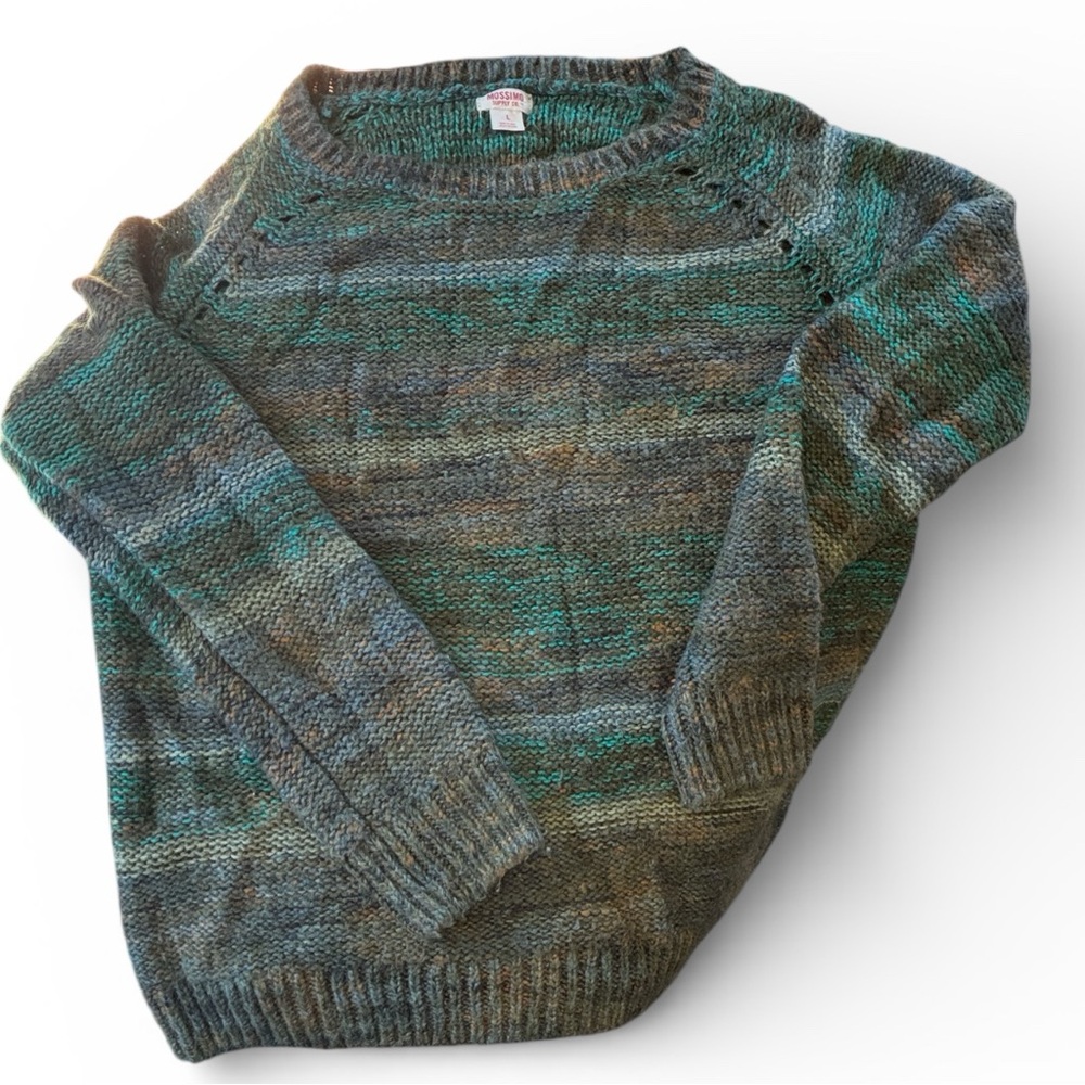 Mossimo Supply Co. Sweater Womens L Crew Neck Cable Knit Pullover Sweater